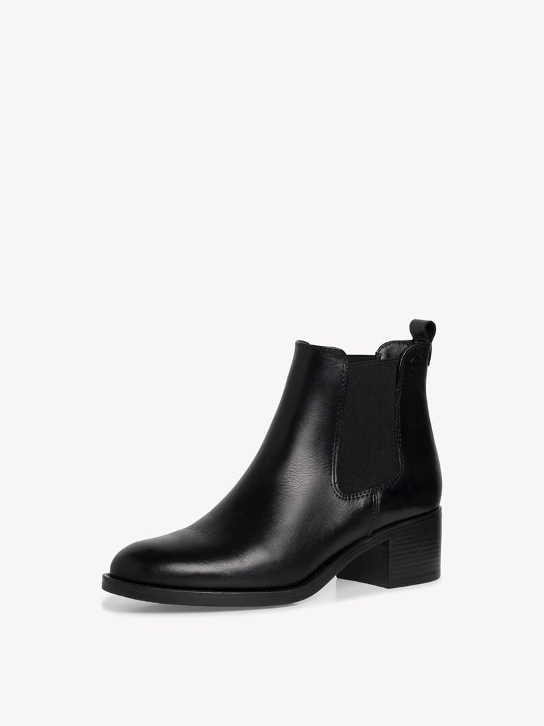 cuir chelsea boot - noir 1-25026-41-001 acheter tamaris bottines en ligne