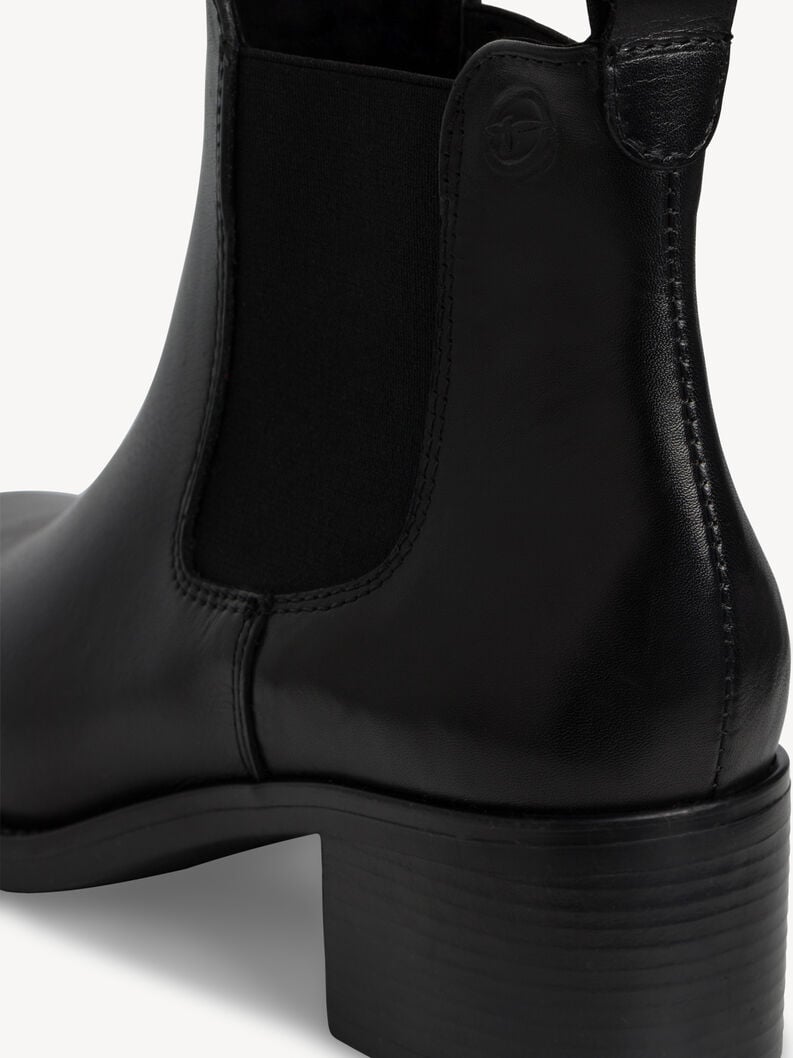 cuir chelsea boot - noir 1-25026-41-001 acheter tamaris bottines en ligne