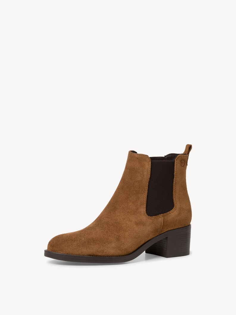 cuir chelsea boot - brun 1-25026-41-327 acheter tamaris bottines en ligne