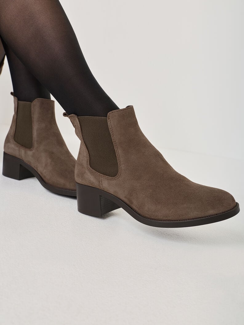 cuir chelsea boot - brun 1-25026-41-378 acheter tamaris bottines en ligne