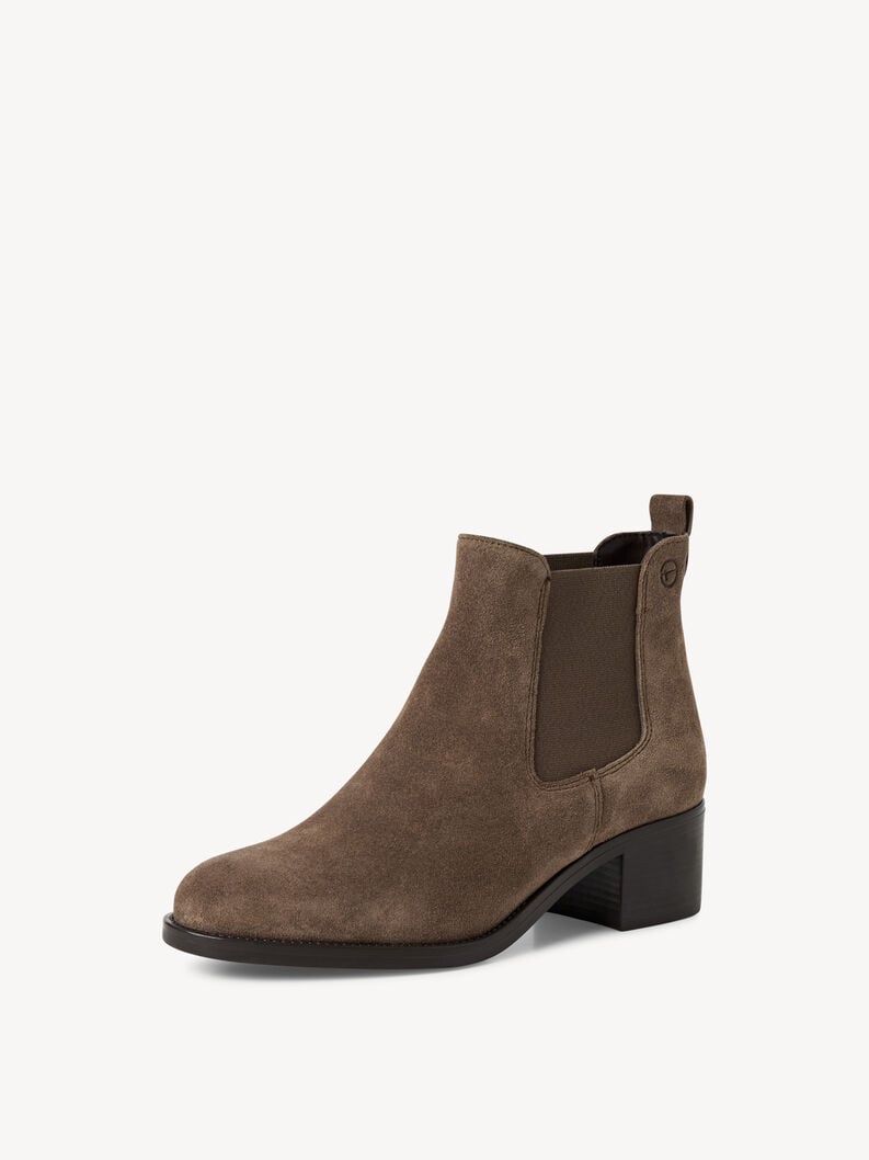 cuir chelsea boot - brun 1-25026-41-378 acheter tamaris bottines en ligne