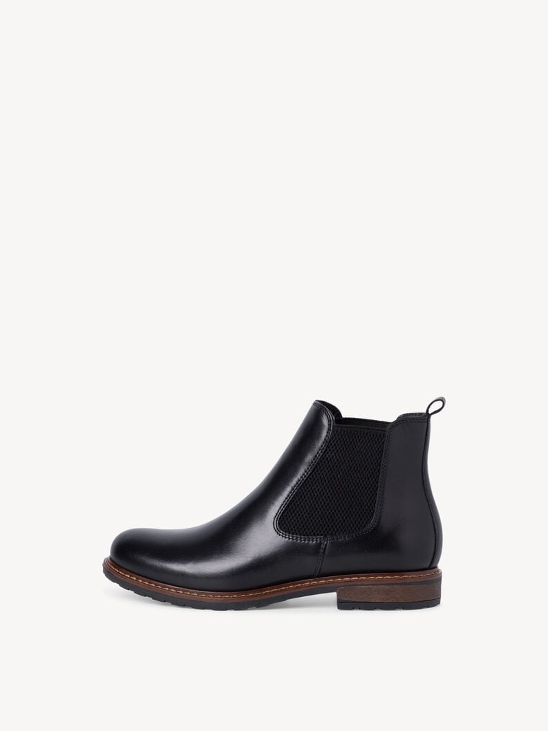cuir chelsea boot - noir 1-25056-41-003 acheter tamaris bottines en ligne