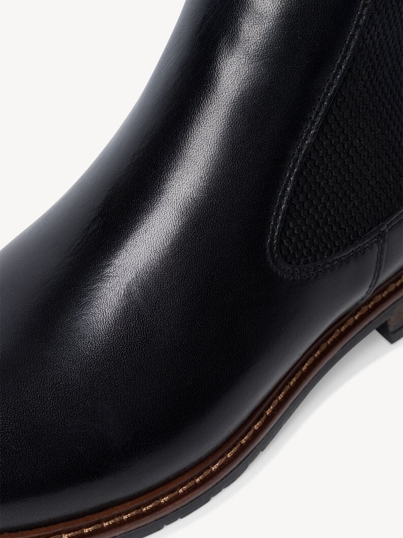 cuir chelsea boot - noir 1-25056-41-003 acheter tamaris bottines en ligne