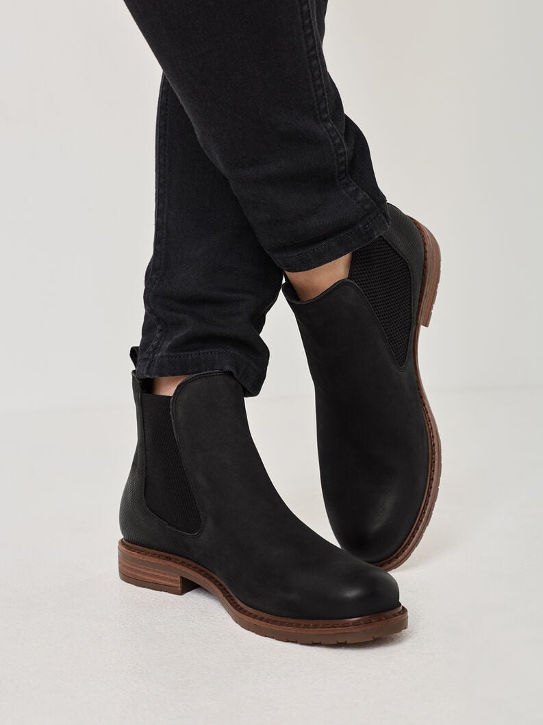 cuir chelsea boot - noir 1-25056-41-021 acheter tamaris bottines en ligne