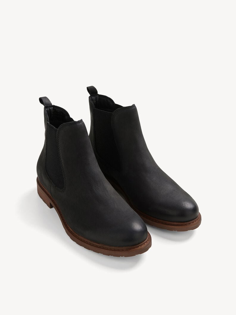 cuir chelsea boot - noir 1-25056-41-021 acheter tamaris bottines en ligne