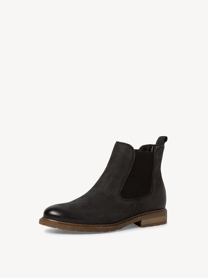cuir chelsea boot - noir 1-25056-41-021 acheter tamaris bottines en ligne