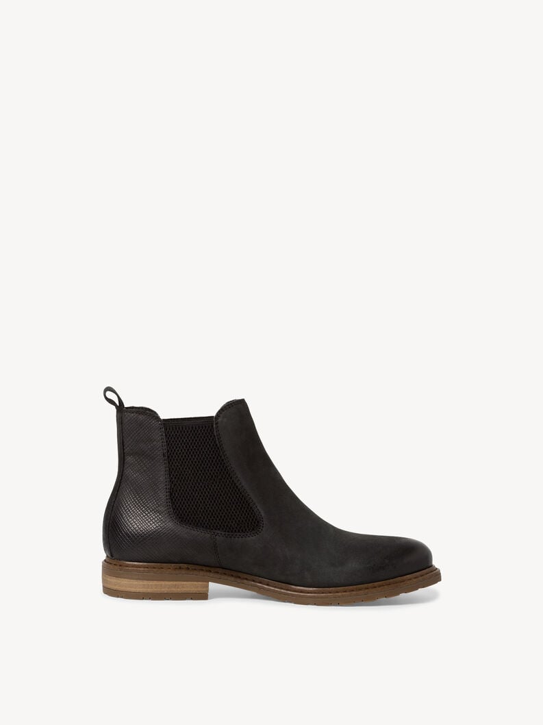 cuir chelsea boot - noir 1-25056-41-021 acheter tamaris bottines en ligne
