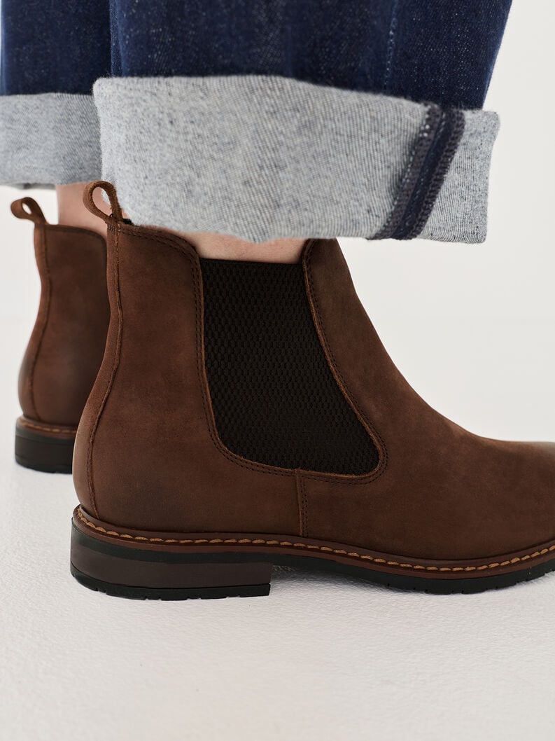 cuir chelsea boot - brun 1-25056-41-315 acheter tamaris bottines en ligne