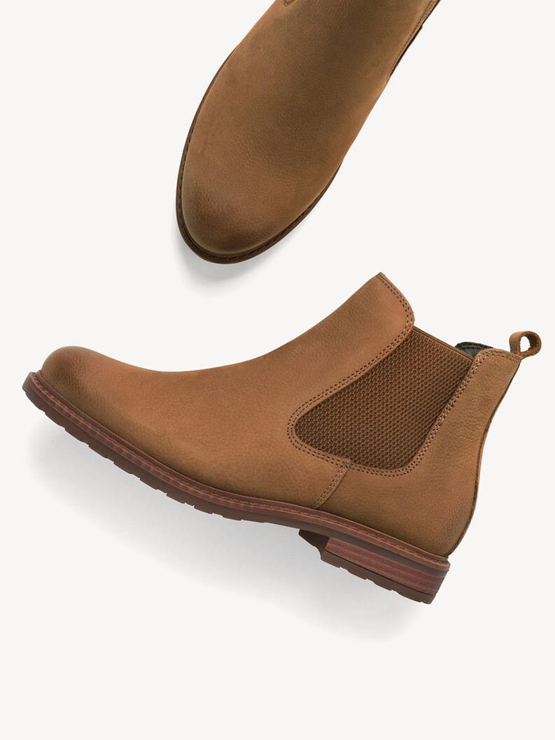 cuir chelsea boot - brun 1-25056-41-335 acheter tamaris bottines en ligne
