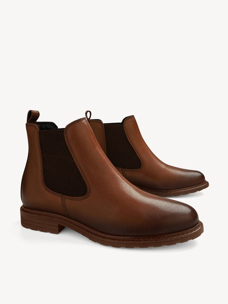cuir chelsea boot - brun 1-25056-41-444 acheter tamaris bottines en ligne
