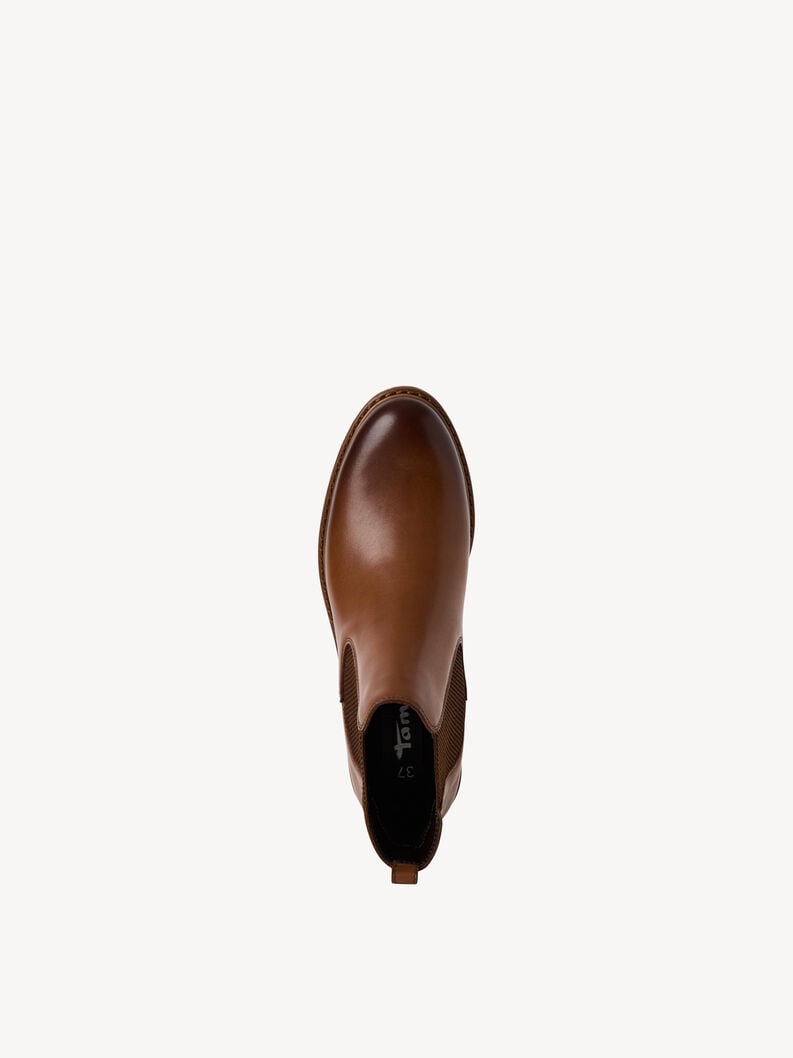 cuir chelsea boot - brun 1-25056-41-444 acheter tamaris bottines en ligne