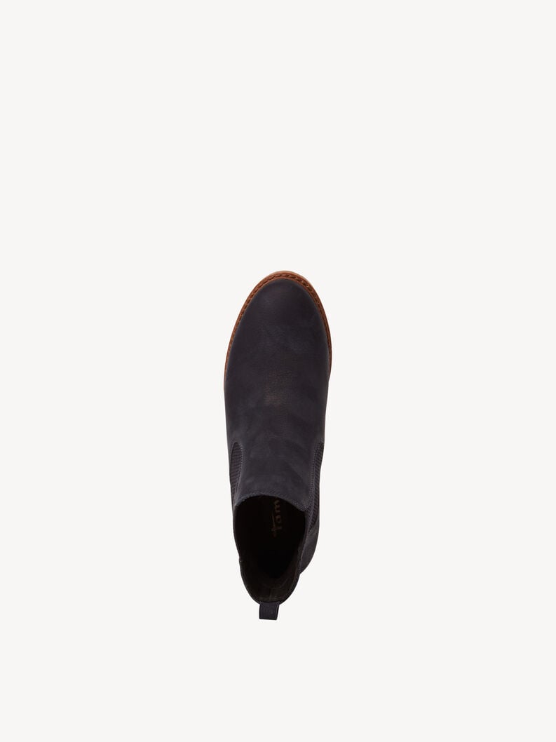 cuir chelsea boot - bleu 1-25056-41-827 acheter tamaris bottines en ligne