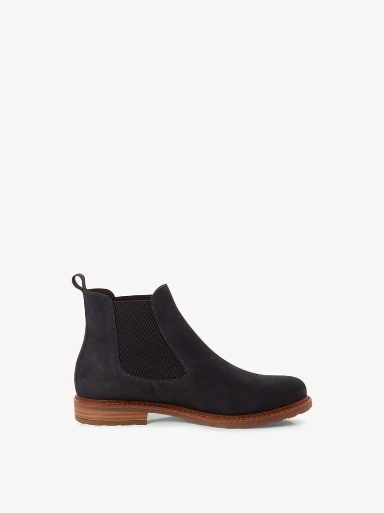 cuir chelsea boot - bleu 1-25056-41-827 acheter tamaris bottines en ligne