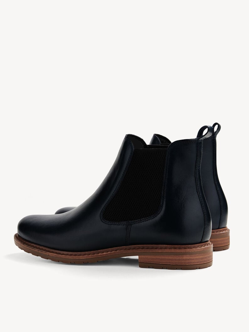 cuir chelsea boot - bleu 1-25056-41-848 acheter tamaris bottines en ligne