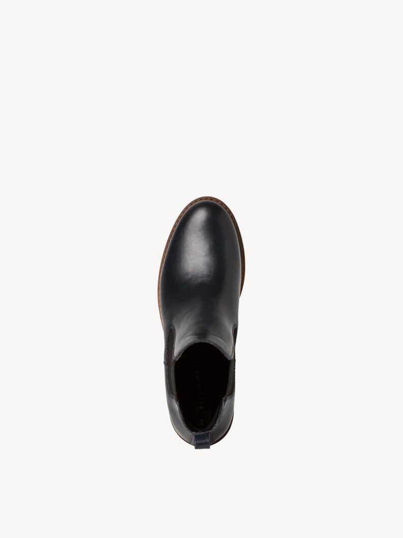 cuir chelsea boot - bleu 1-25056-41-848 acheter tamaris bottines en ligne