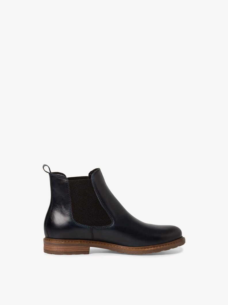 cuir chelsea boot - bleu 1-25056-41-848 acheter tamaris bottines en ligne