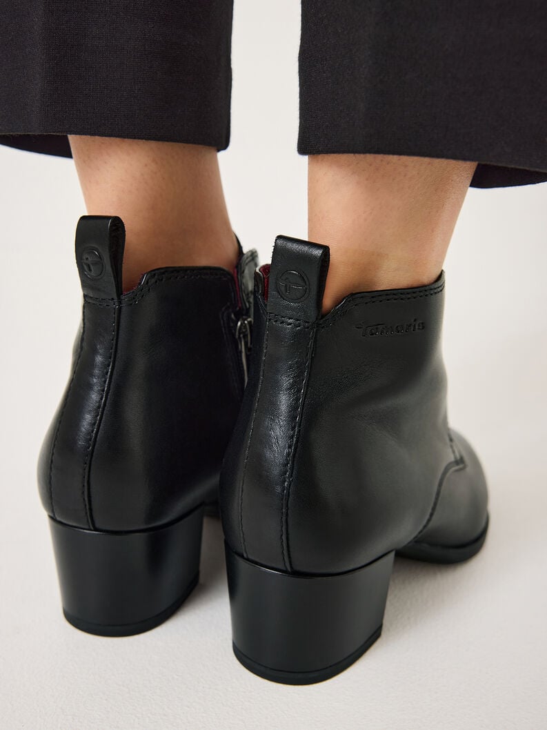 cuir chausson - noir 1-25131-43-001 acheter tamaris bottines en ligne