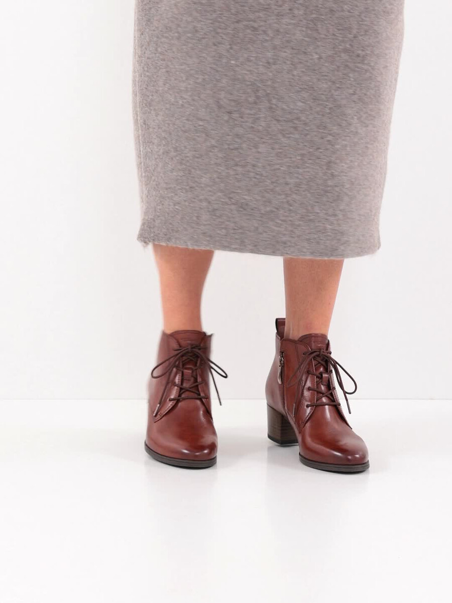 cuir chausson - brun 1-25131-43-305 acheter tamaris bottines en ligne