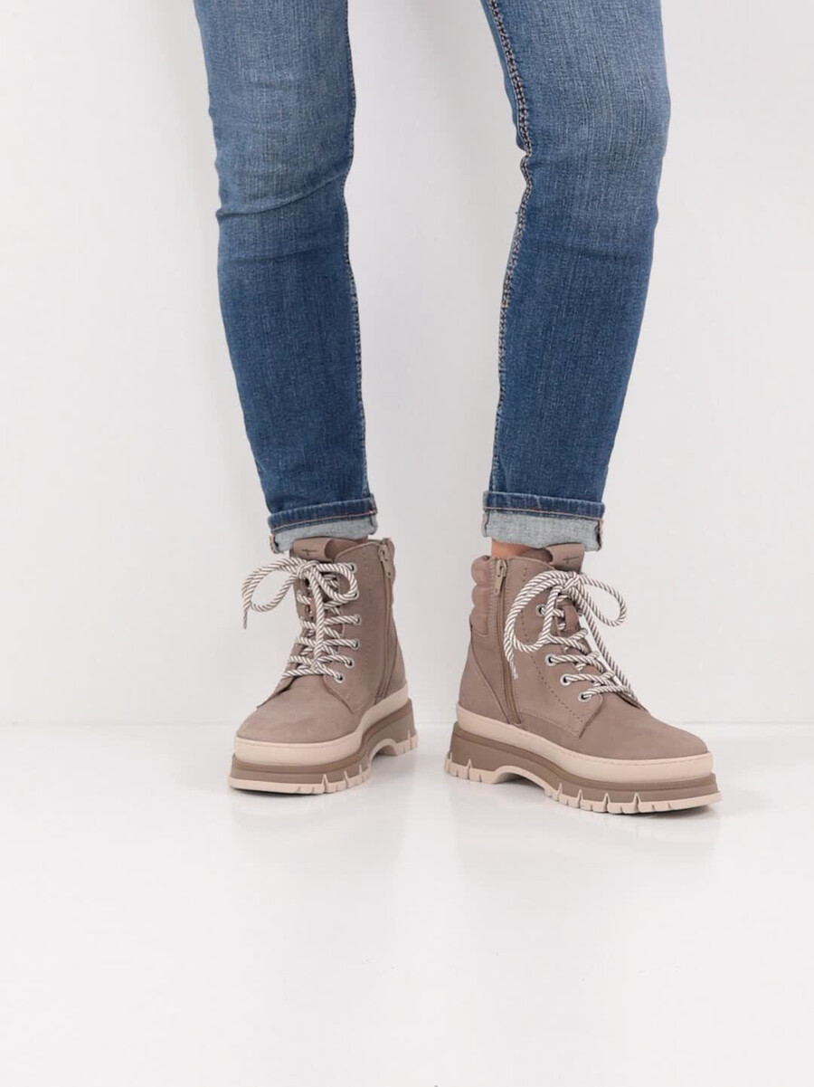 cuir chausson - beige 1-25200-45-341 acheter tamaris bottines en ligne