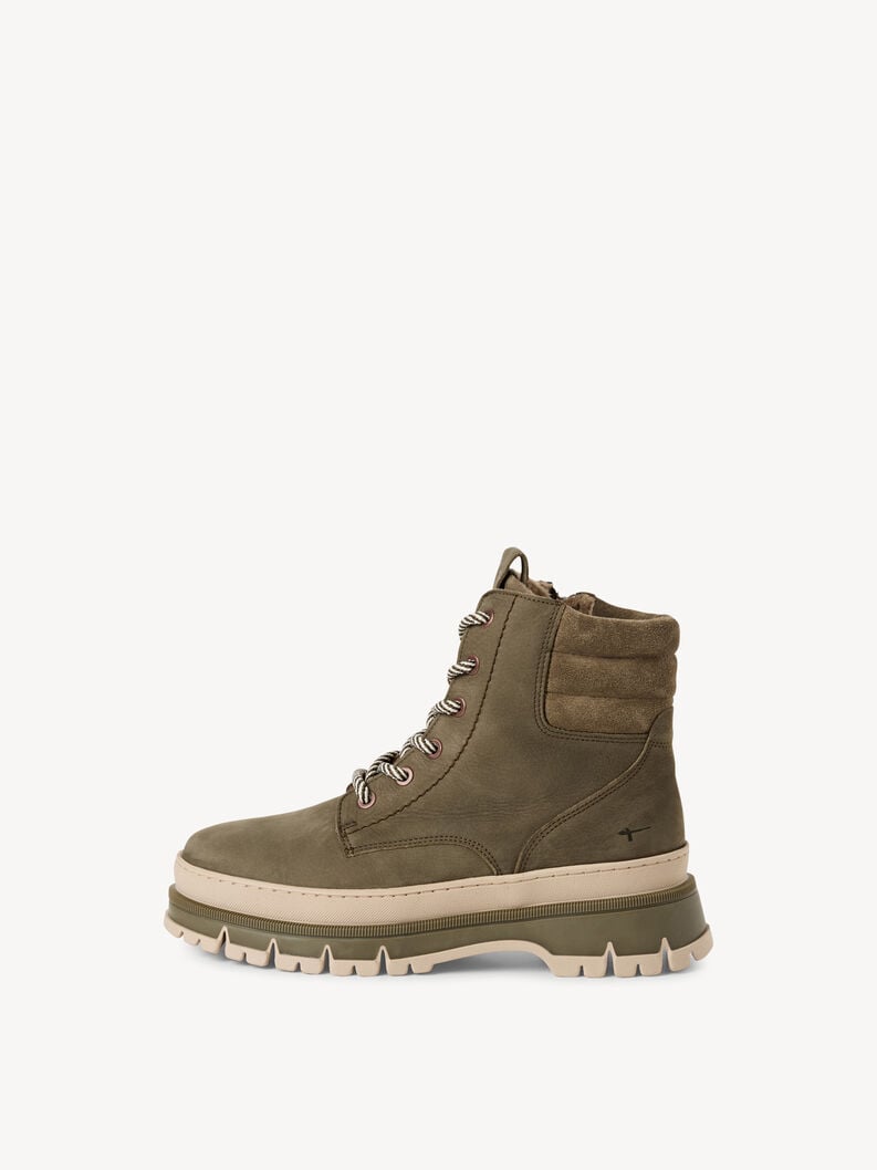 cuir chausson - vert 1-25200-45-722 acheter tamaris bottines en ligne