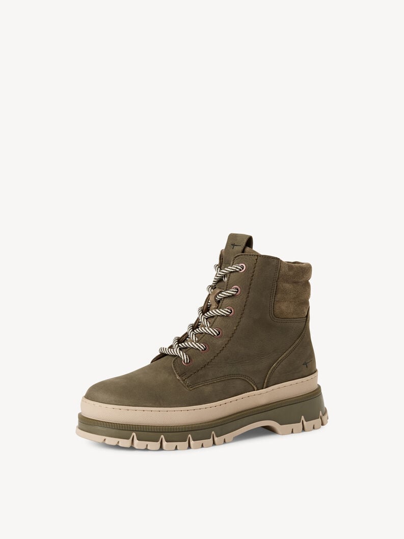 cuir chausson - vert 1-25200-45-722 acheter tamaris bottines en ligne