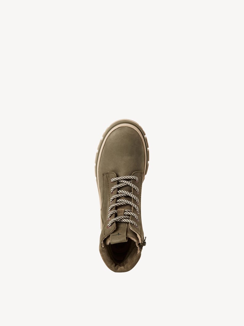 cuir chausson - vert 1-25200-45-722 acheter tamaris bottines en ligne