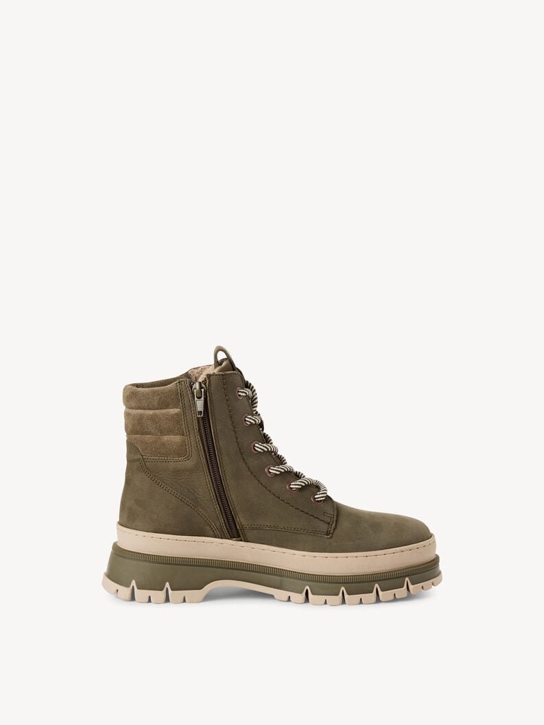 cuir chausson - vert 1-25200-45-722 acheter tamaris bottines en ligne