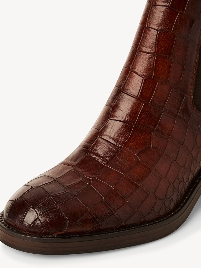 cuir chelsea boot - brun 1-25307-45-395 acheter tamaris bottines en ligne