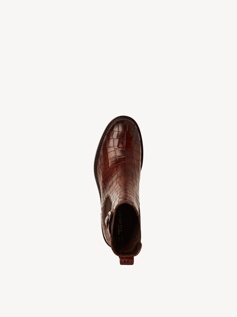 cuir chelsea boot - brun 1-25307-45-395 acheter tamaris bottines en ligne