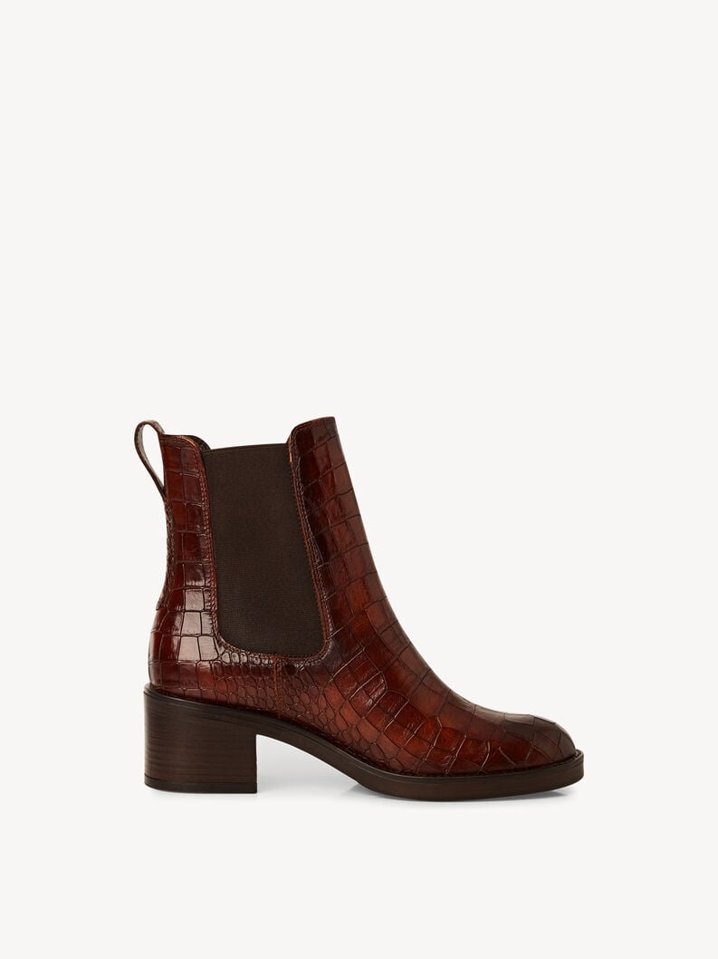 cuir chelsea boot - brun 1-25307-45-395 acheter tamaris bottines en ligne