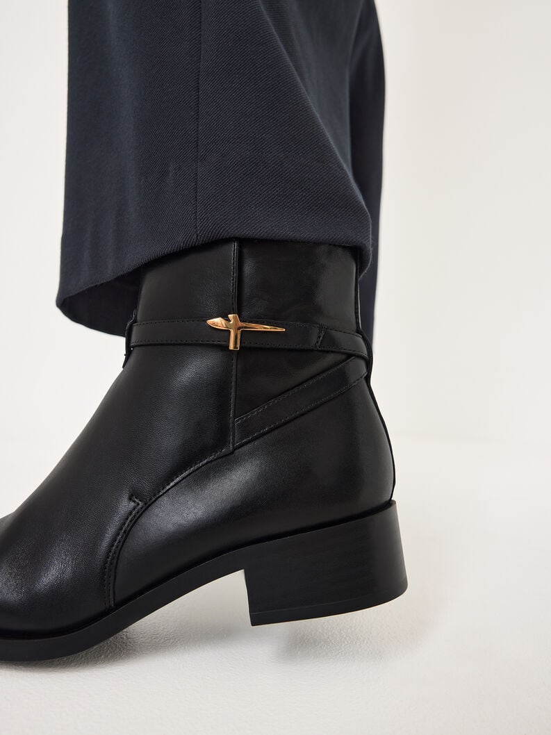 cuir chausson - noir 1-25321-43-001 acheter tamaris bottines en ligne