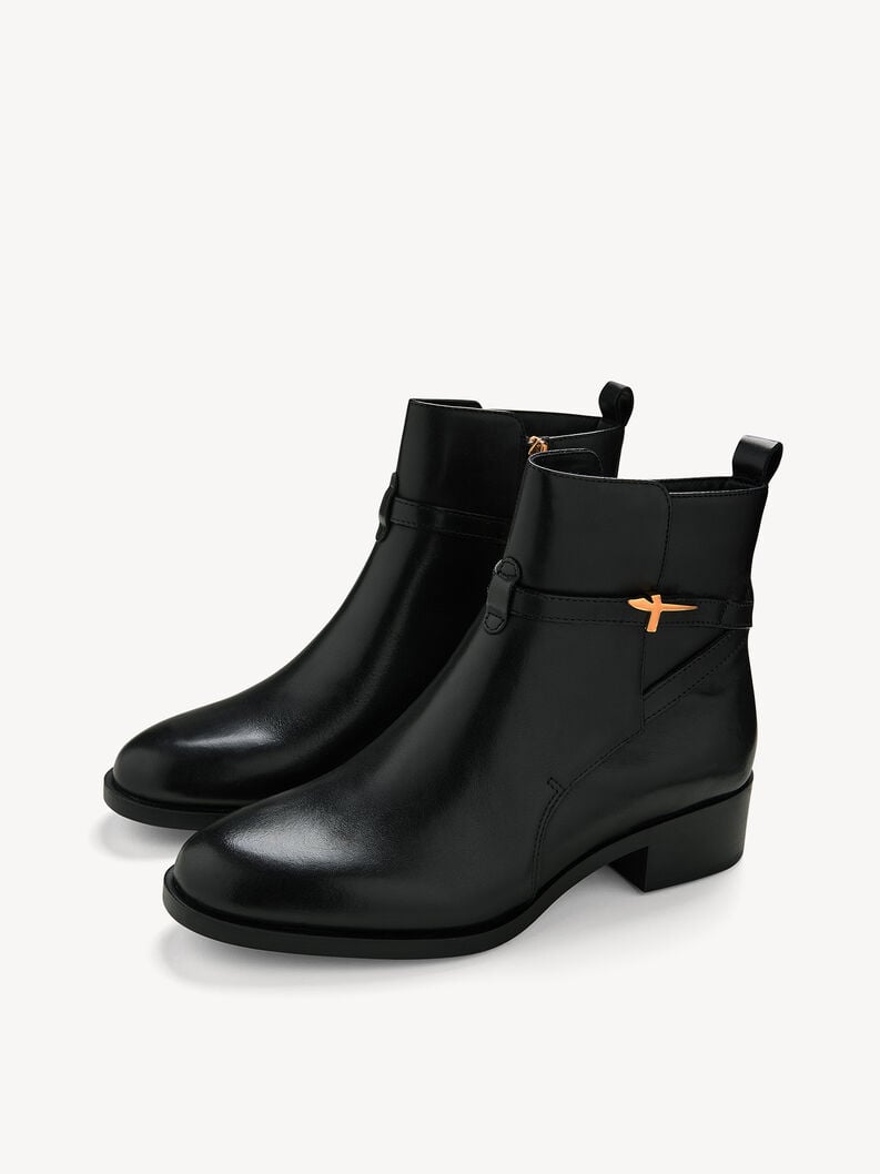 cuir chausson - noir 1-25321-43-001 acheter tamaris bottines en ligne