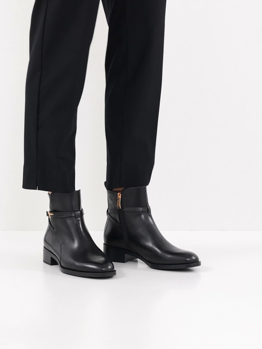 cuir chausson - noir 1-25321-43-001 acheter tamaris bottines en ligne