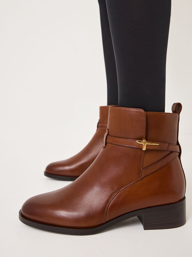 cuir chausson - brun 1-25321-43-305 acheter tamaris bottines en ligne