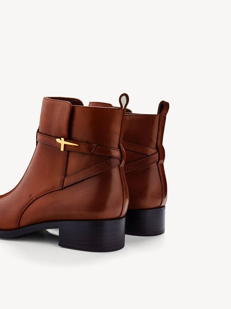 cuir chausson - brun 1-25321-43-305 acheter tamaris bottines en ligne