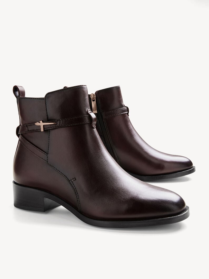 cuir chausson - brun 1-25321-43-342 acheter tamaris bottines en ligne