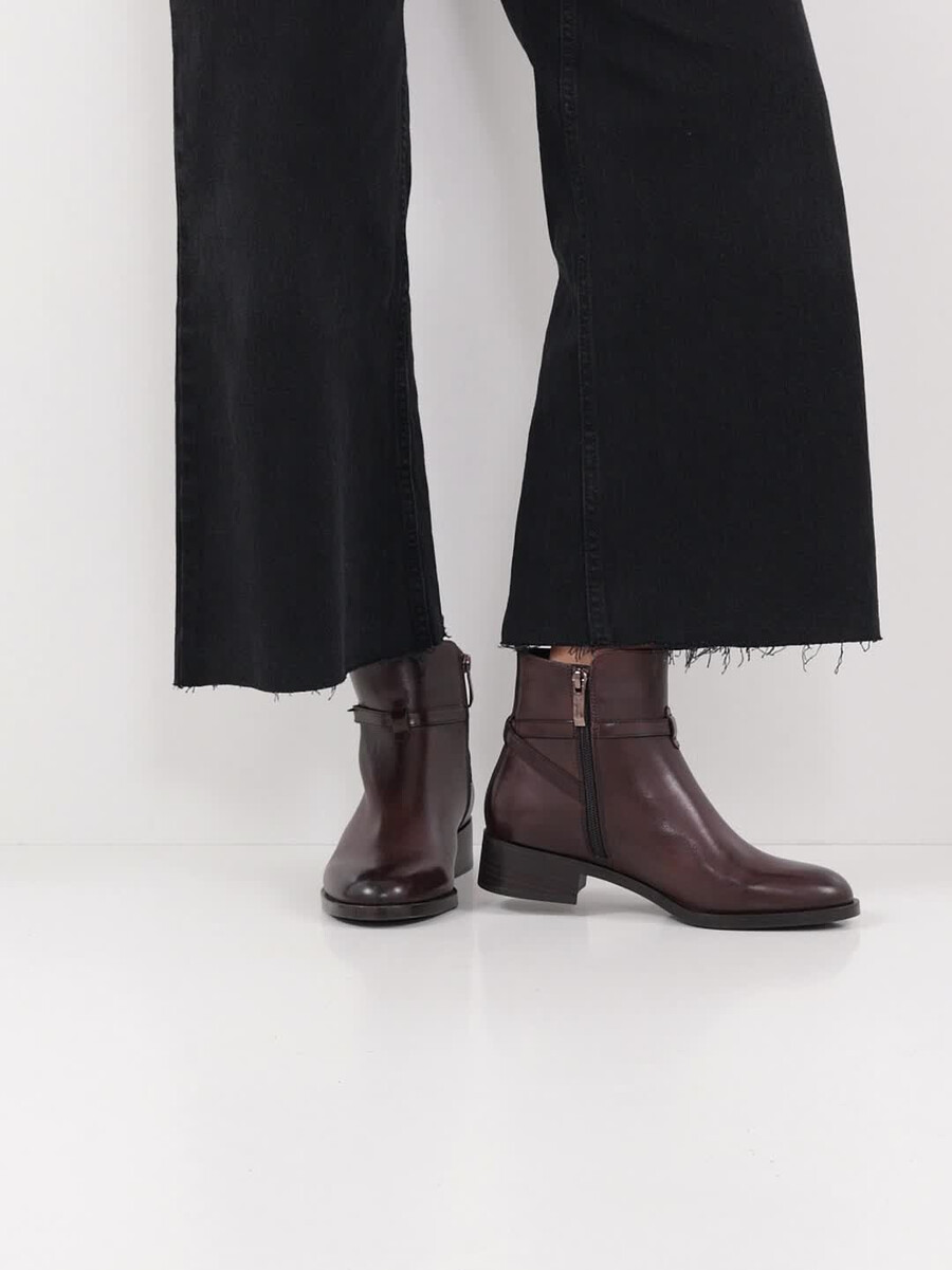 cuir chausson - brun 1-25321-43-342 acheter tamaris bottines en ligne