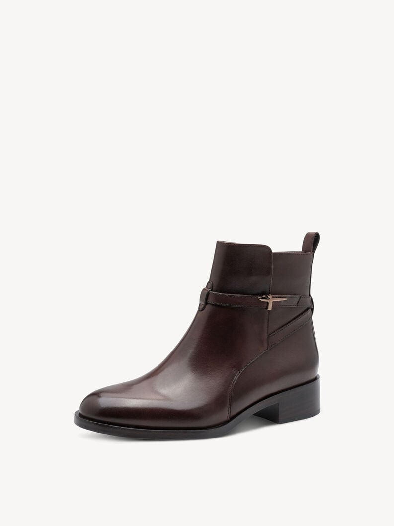 cuir chausson - brun 1-25321-43-342 acheter tamaris bottines en ligne