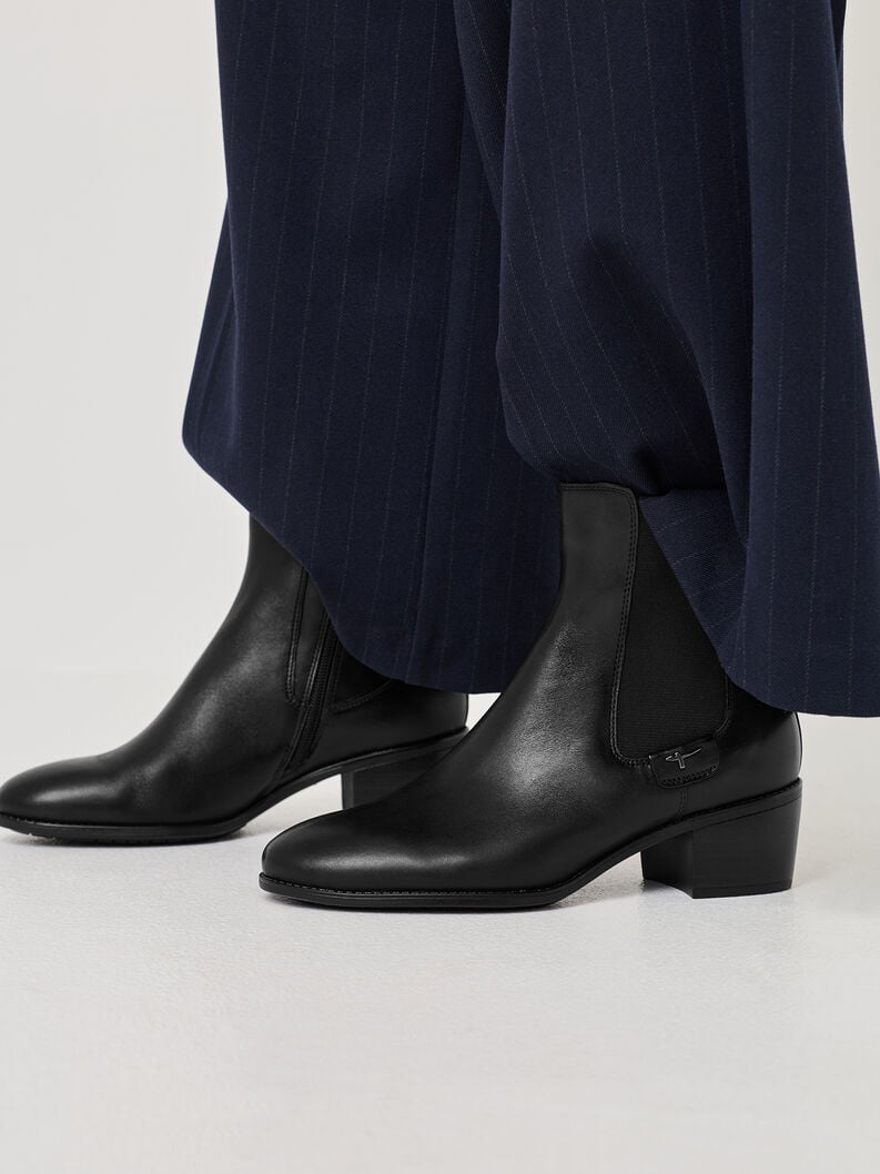 cuir chelsea boot - noir 1-25325-45-003 acheter tamaris bottines en ligne