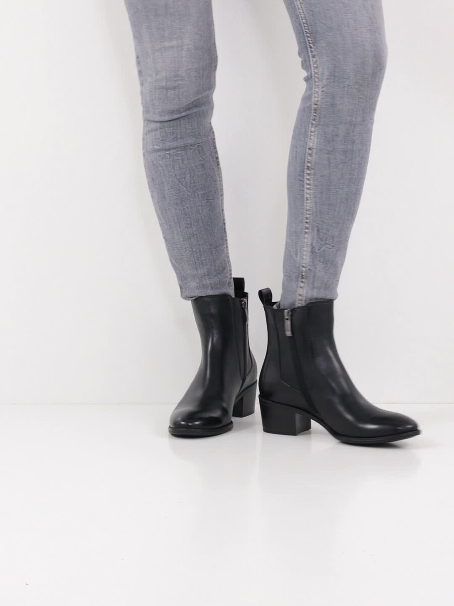 cuir chelsea boot - noir 1-25325-45-003 acheter tamaris bottines en ligne