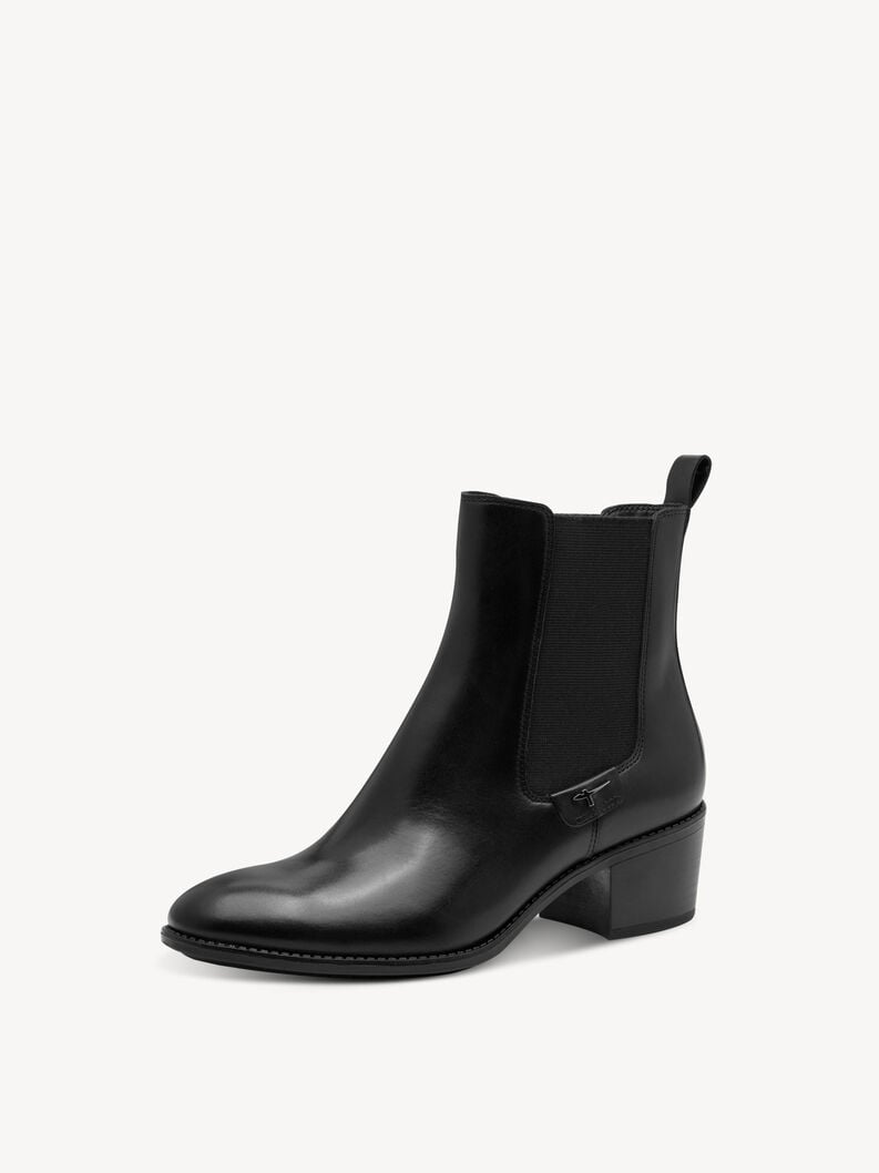 cuir chelsea boot - noir 1-25325-45-003 acheter tamaris bottines en ligne