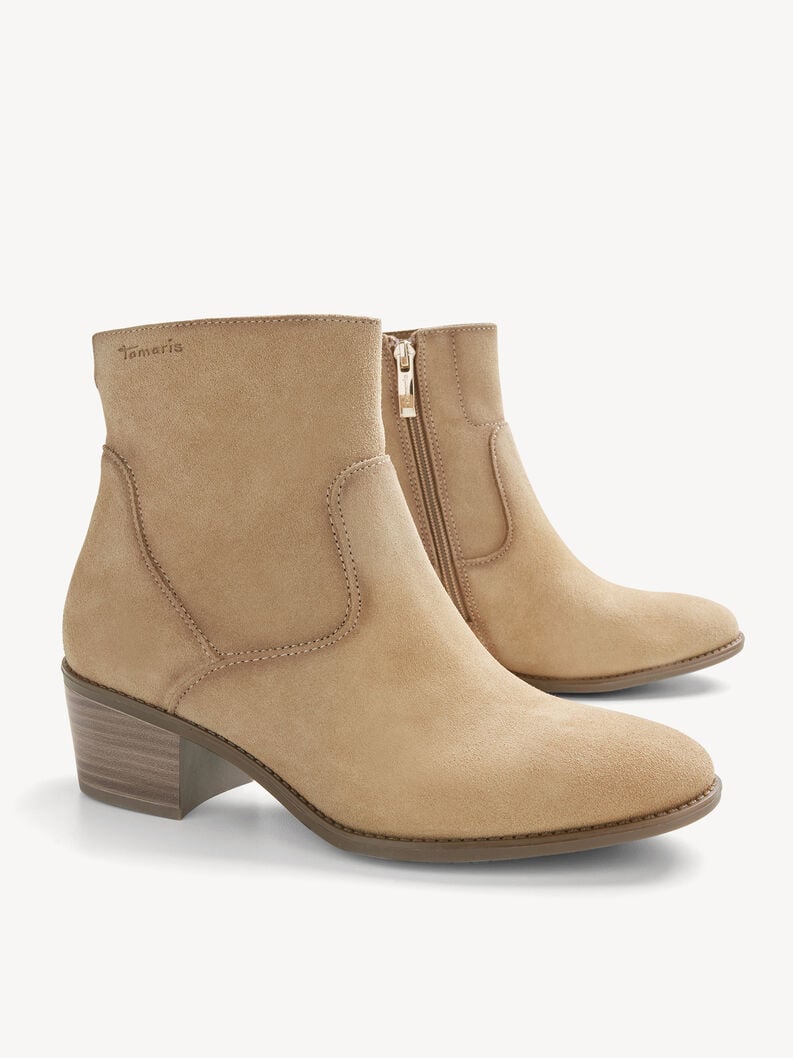 cuir chausson - beige 1-25329-45-400 acheter tamaris bottines en ligne
