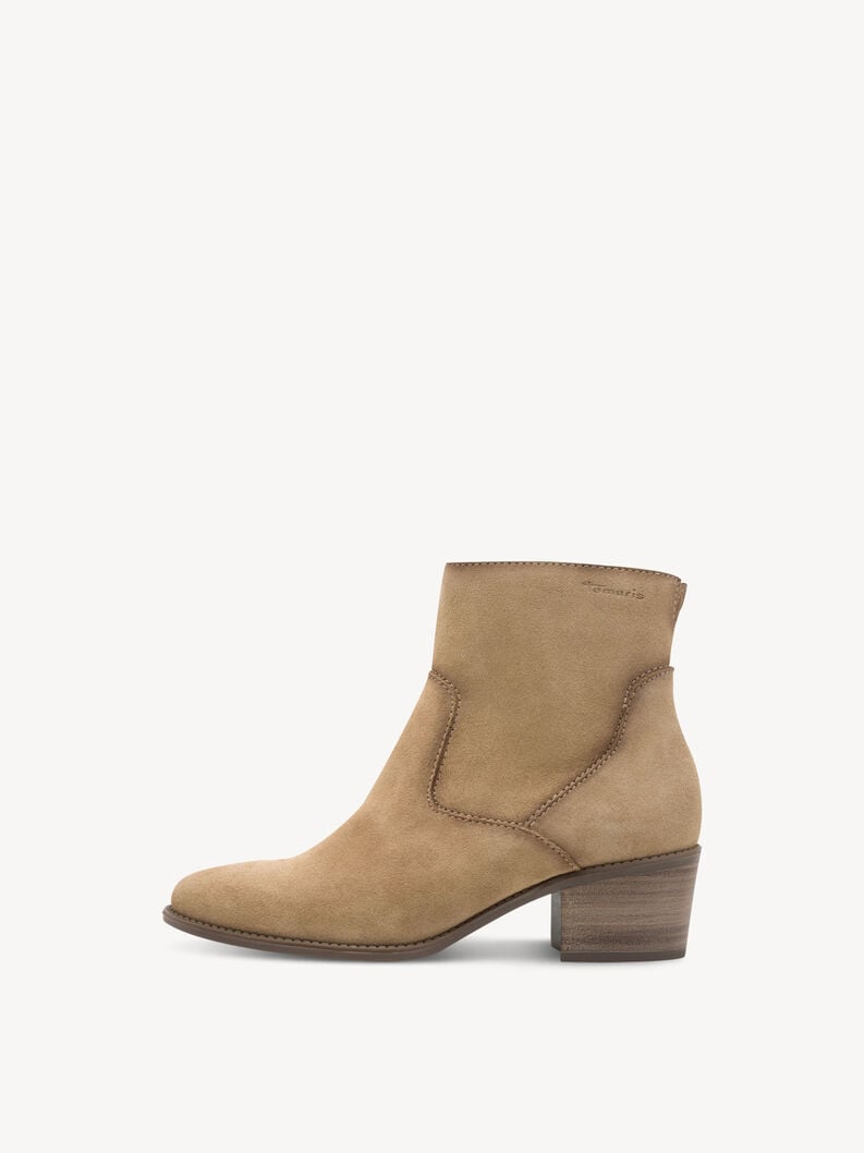 cuir chausson - beige 1-25329-45-400 acheter tamaris bottines en ligne