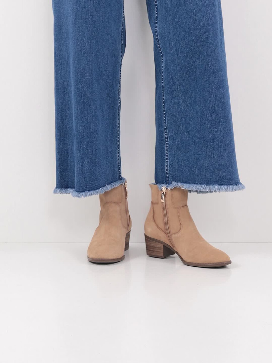 cuir chausson - beige 1-25329-45-400 acheter tamaris bottines en ligne