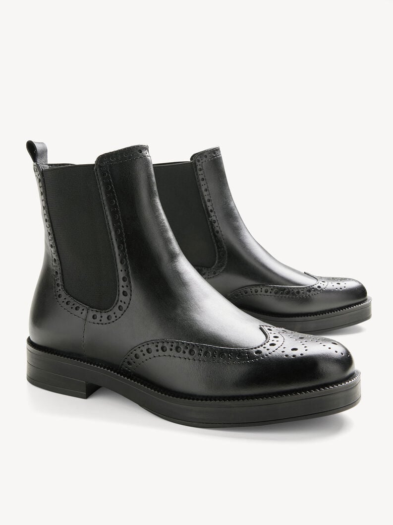 cuir chausson - noir 1-25338-45-001 acheter tamaris bottines en ligne