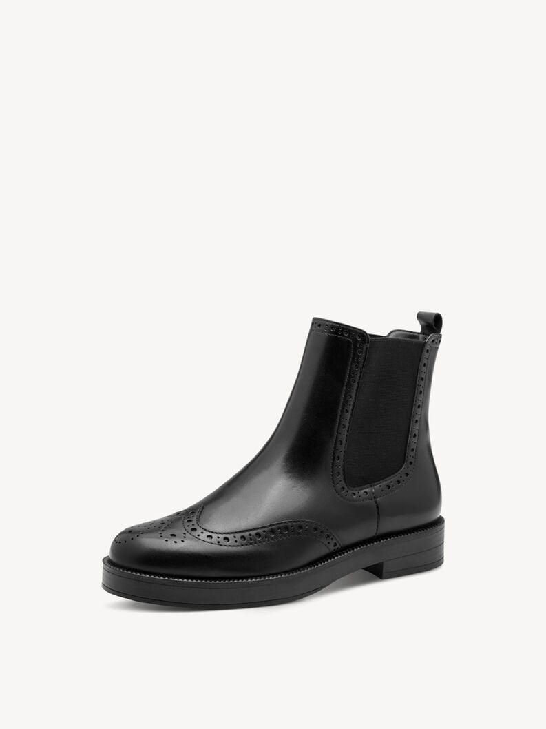 cuir chausson - noir 1-25338-45-001 acheter tamaris bottines en ligne