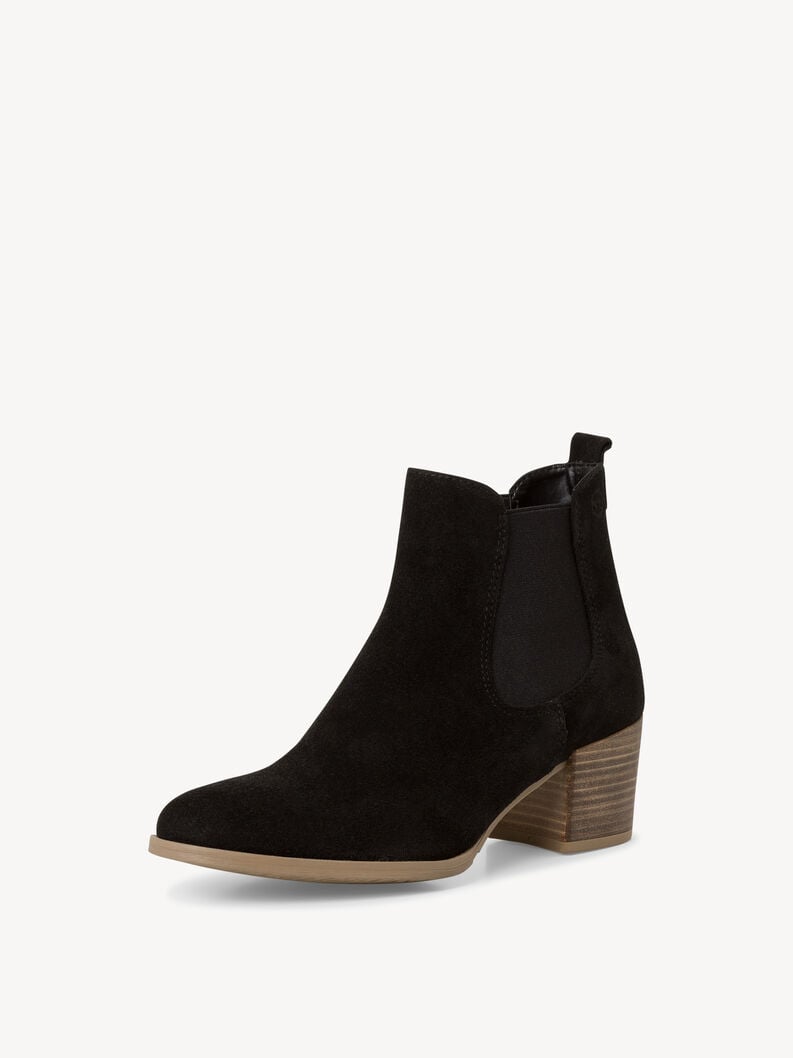 cuir chelsea boot - noir 1-25342-42-001 acheter tamaris bottines en ligne