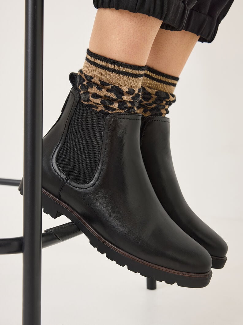 cuir chelsea boot - noir 1-25348-43-003 acheter tamaris bottines en ligne