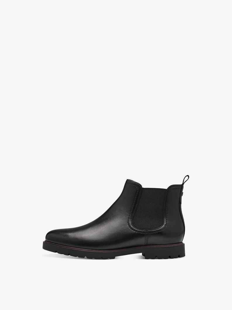 cuir chelsea boot - noir 1-25348-43-003 acheter tamaris bottines en ligne