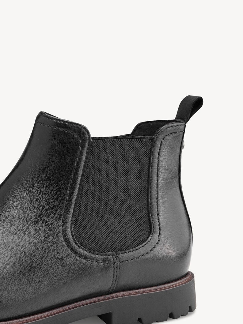 cuir chelsea boot - noir 1-25348-43-003 acheter tamaris bottines en ligne